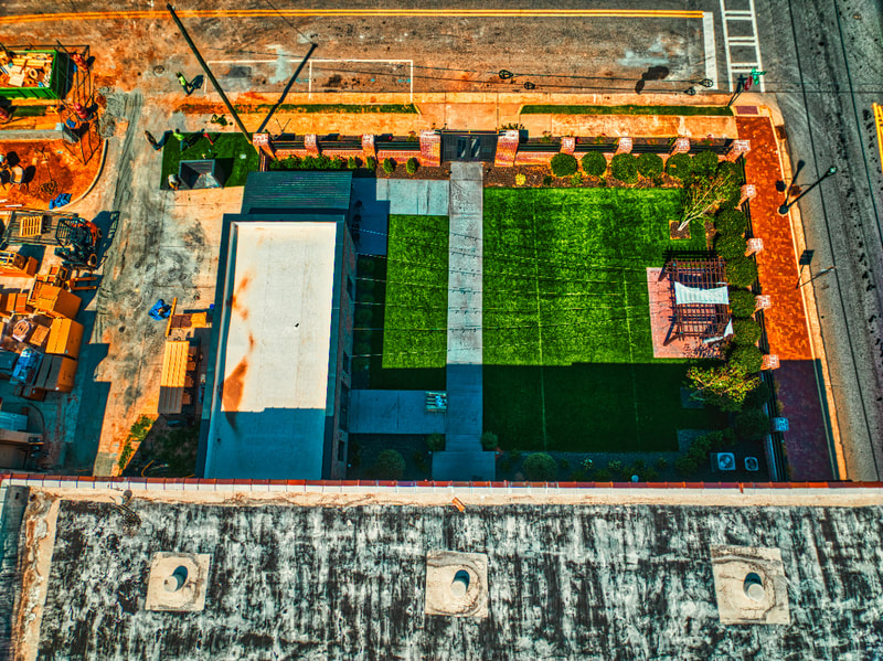 Artificial grass installation in Perry, Georgia