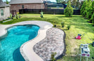 Paver patio by pool