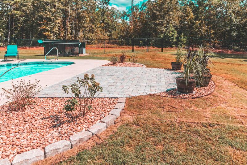 Paver patio and landscape installation in Hawkinsville, GA